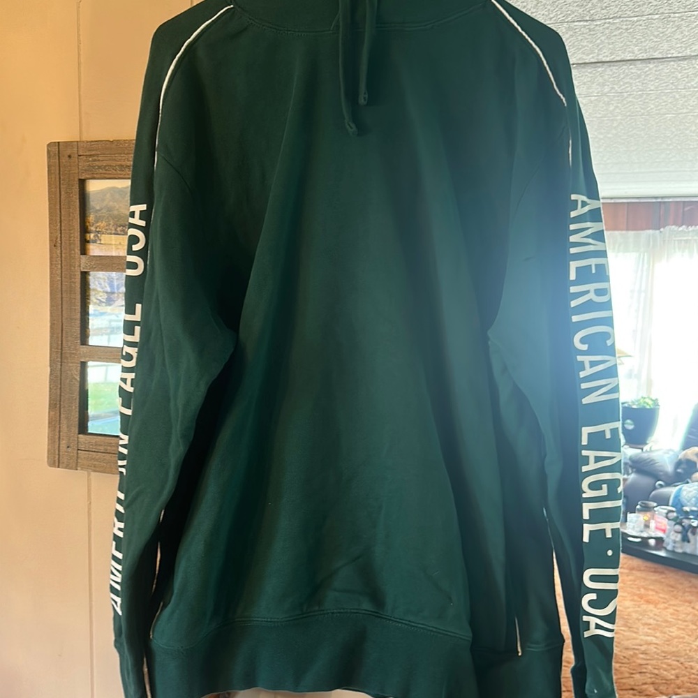 Green American Eagle men’s hoodie. Green. Size MEDIUM